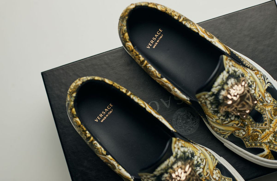 Baroque Print Slip-on sneakers