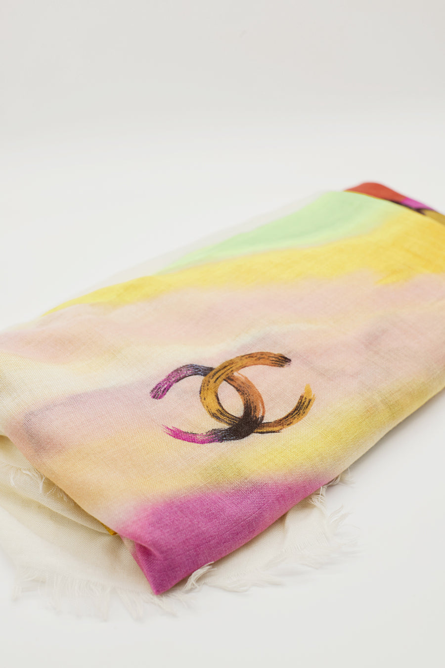 Multicolour Silk and Cashmere Scarf